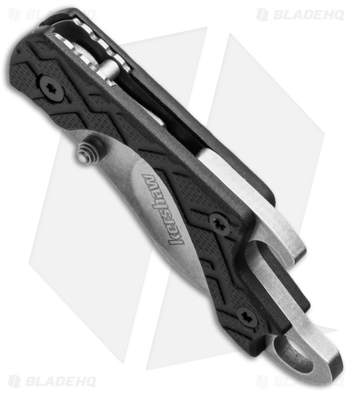 Kershaw Cinder Keychain Knife Bottle Opener (1.4" Stonewash) 1025