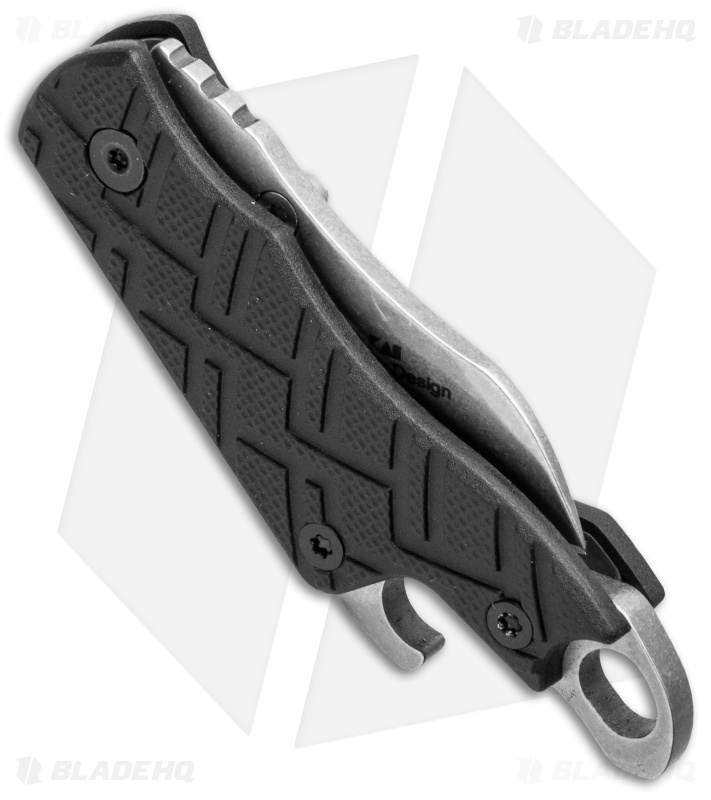 Kershaw Cinder Keychain Knife Bottle Opener (1.4" Stonewash) 1025