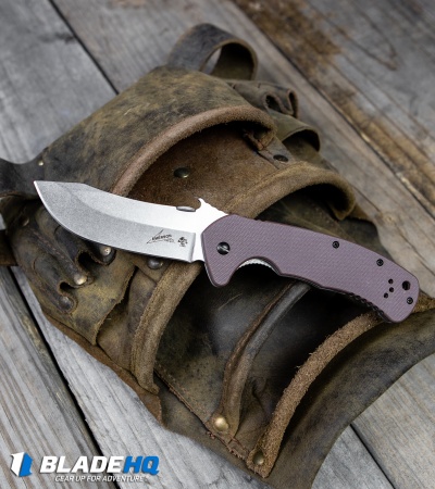 Kershaw CQC-11K Frame Lock Knife Brown G-10 (3.5" Stonewash) 6031
