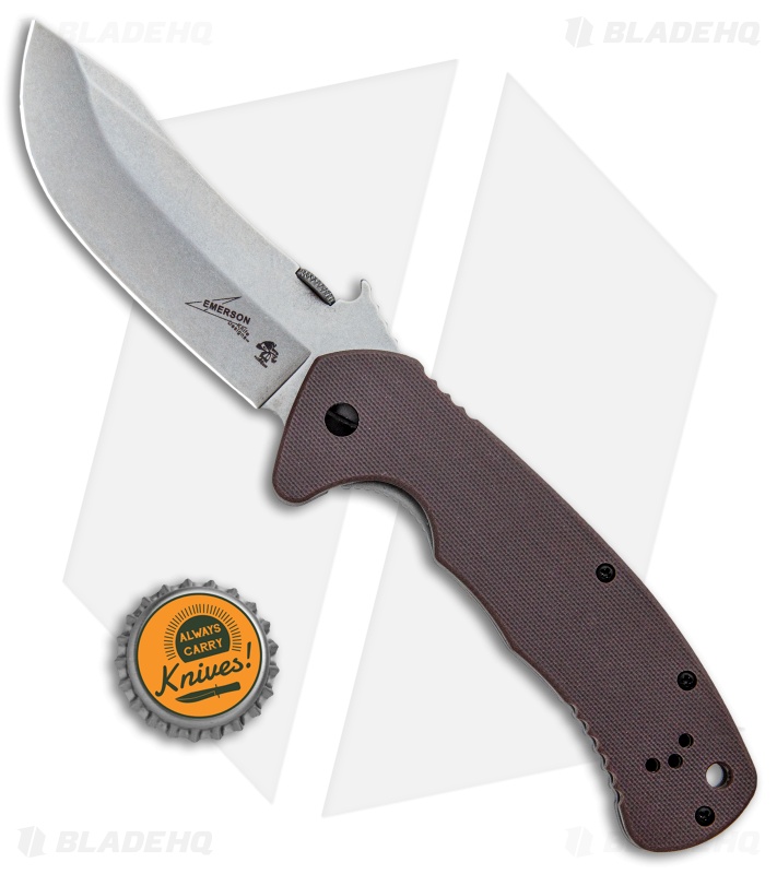 Kershaw CQC-11K D2 Frame Lock Knife Brown G-10 (3.5" Stonewash) 6031D2