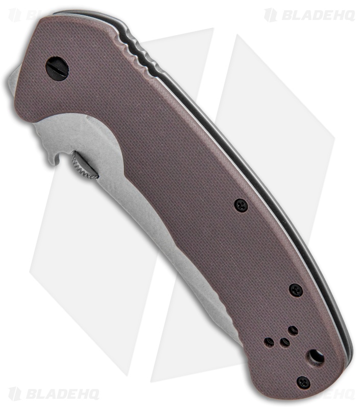 Kershaw CQC-11K D2 Frame Lock Knife Brown G-10 (3.5" Stonewash) 6031D2