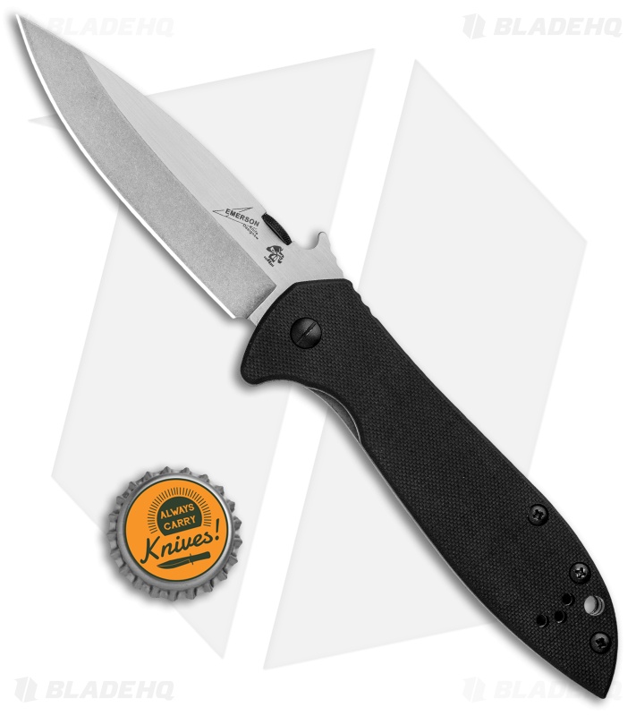 Kershaw Emerson CQC-4KXL D2 Frame Lock Knife (3.9" Stonewash) 6055D2
