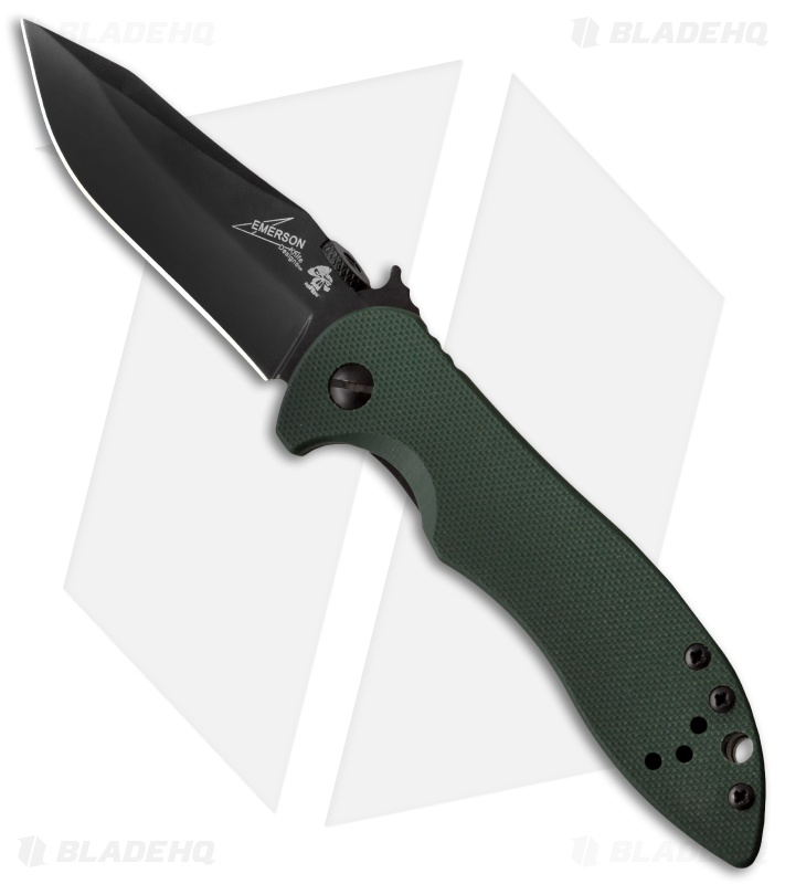 Kershaw Emerson CQC-5K Liner Lock Knife Green G-10 (3" Black) 6074OLBLK