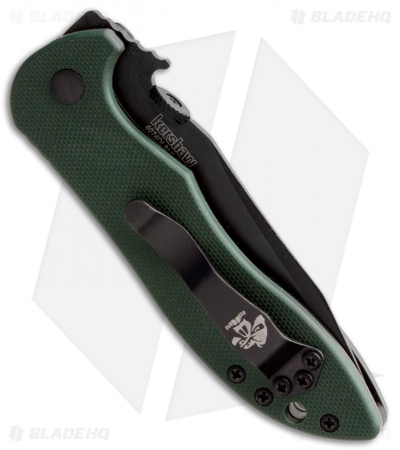 Kershaw Emerson CQC-5K Liner Lock Knife Green G-10 (3" Black) 6074OLBLK 