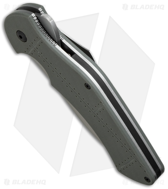 Kershaw Junkyard Dog II Liner Lock Knife Gray G10 (3.75" Bead Blast Serr) 1725ST