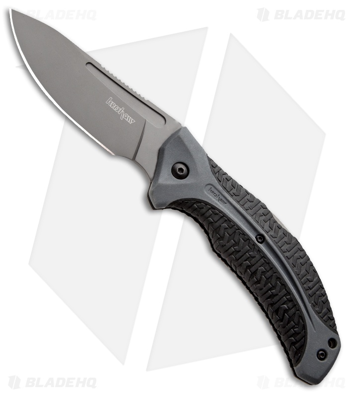 Kershaw LoneRock Hunting Lockback Knife (3.5" Gray) 1898 Blade HQ