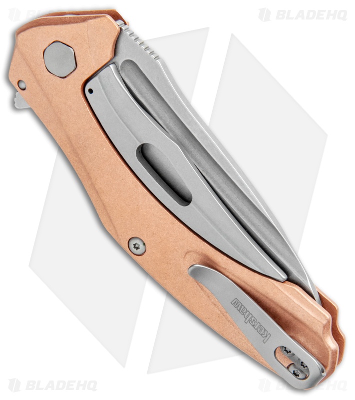 Kershaw Copper  Natrix Sub-Frame Lock Knife (3.25" Stonewash) 7007CU