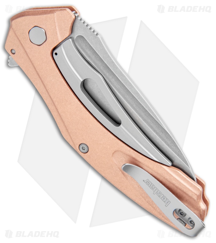 Kershaw Copper Natrix XL Sub-Frame Lock Knife (3.75" Stonewash) 7008CU