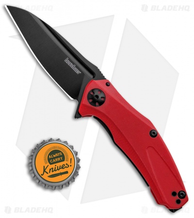 Kershaw Mini Natrix Sub-Frame Lock Knife Red G-10 (2.75" Black) 7006RDBLK