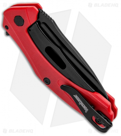Kershaw Mini Natrix Sub-Frame Lock Knife Red G-10 (2.75" Black) 7006RDBLK