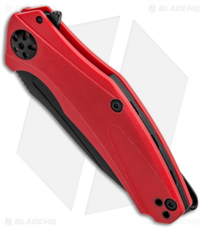 Kershaw Mini Natrix Sub-Frame Lock Knife Red G-10 (2.75" Black) 7006RDBLK