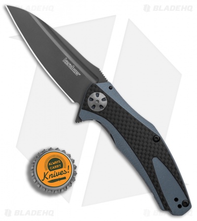 Kershaw Natrix Sub-Frame Lock Knife Blue G-10/Carbon Fiber (3.25" Gray) 7007CF