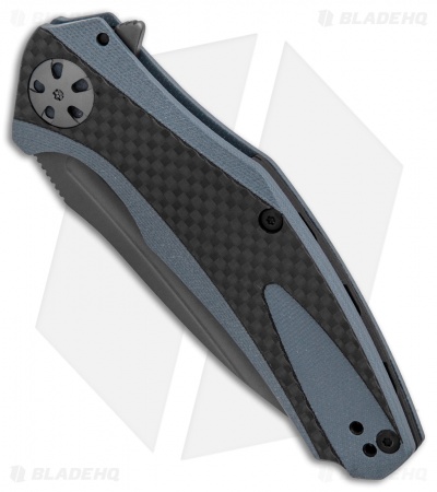 Kershaw Natrix Sub-Frame Lock Knife Blue G-10/Carbon Fiber (3.25" Gray) 7007CF