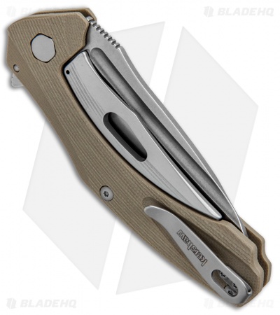 Kershaw Natrix Sub-Frame Lock Knife Tan G-10 (3.25" Stonewash) 7007TAN