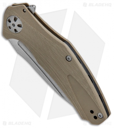 Kershaw Natrix Sub-Frame Lock Knife Tan G-10 (3.25" Stonewash) 7007TAN