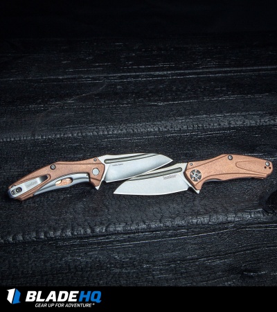Kershaw Mini Natrix Sub-Frame Lock Knife Copper (2.75" Stonewash) 7006CU