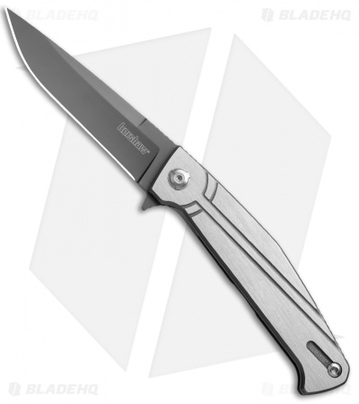 Kershaw Nura 3.5 Flipper Frame Lock Knife (3.5" Gray) 4035TIKVT