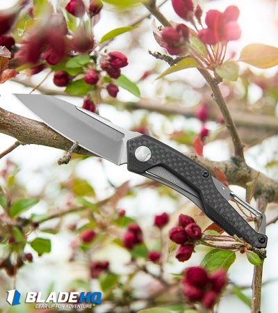 Kershaw Reverb Frame Lock Knife Carabiner Carbon Fiber/G-10 (2.5" Two-Tone) 1220