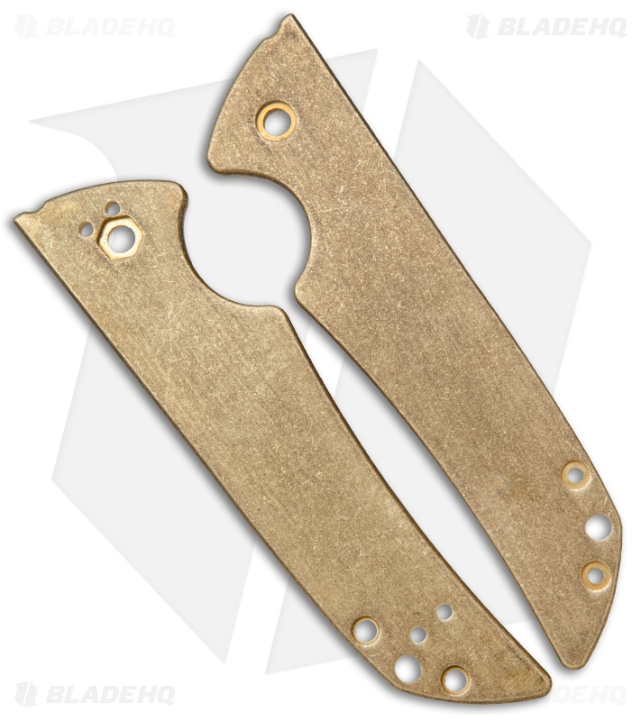 Flytanium Custom Brass Scales for Kershaw Skyline Folding Knife Blade HQ
