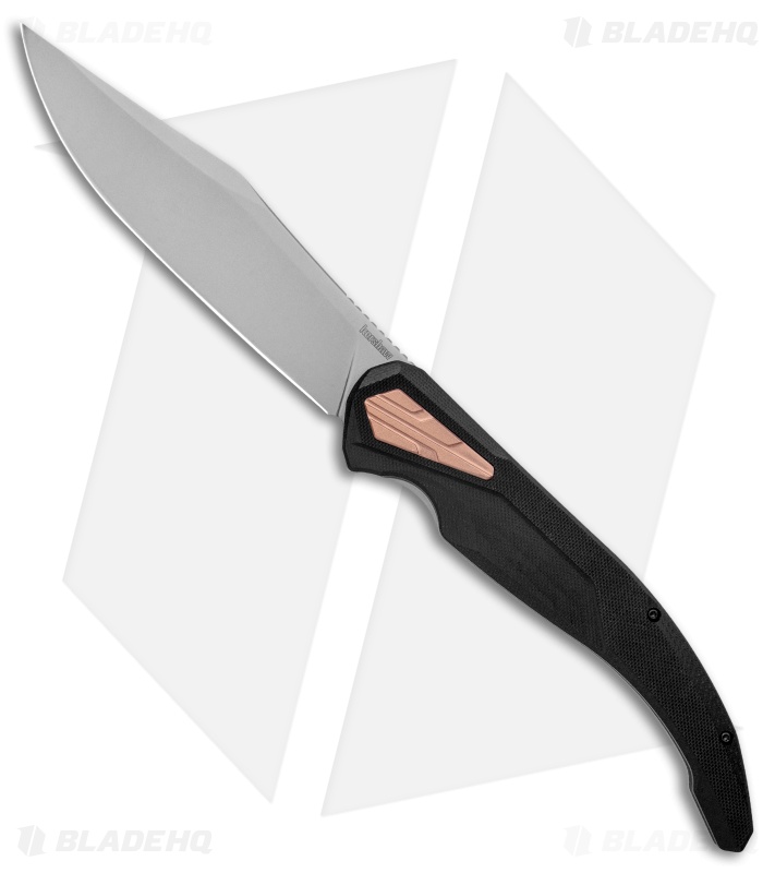 Kershaw Strata XL Frame Lock Knife Black G10 (5.4" Bead Blast) 