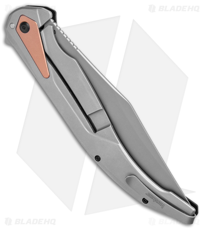 Kershaw Strata XL Frame Lock Knife Black G10 (5.4" Bead Blast) 