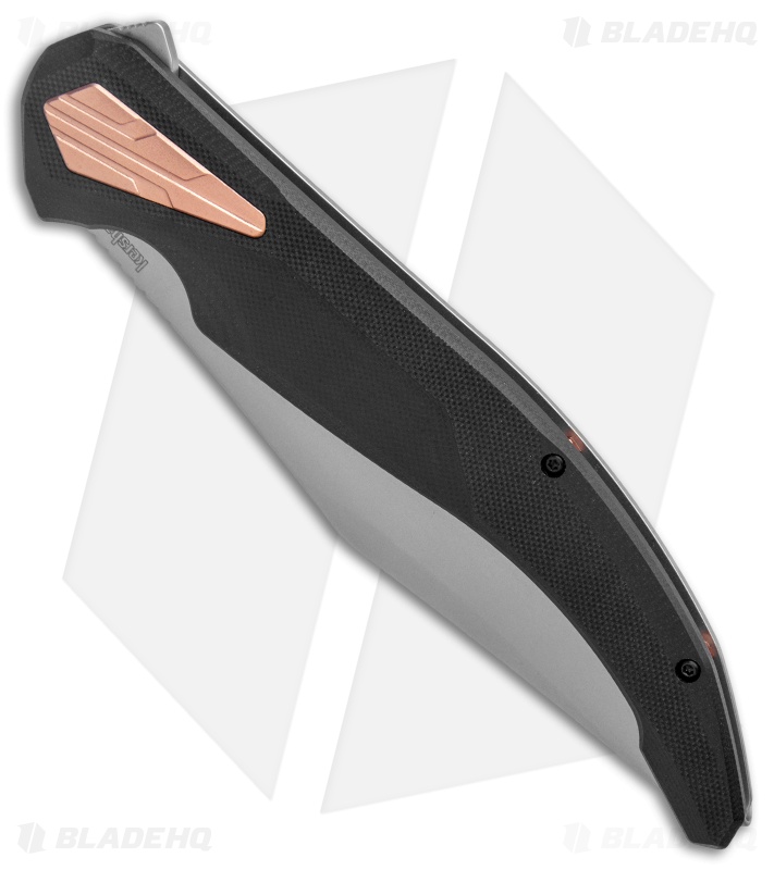 Kershaw Strata XL Frame Lock Knife Black G10 (5.4" Bead Blast) 
