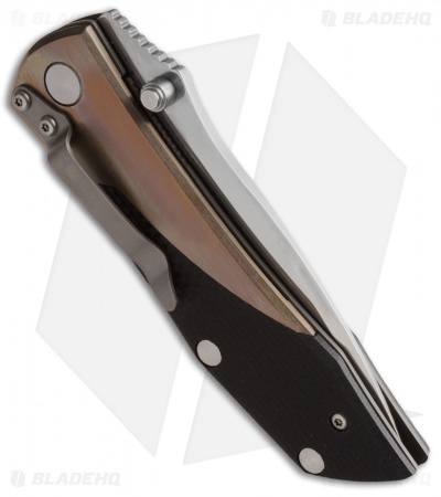 Kizer Cutlery Ki303 Tanto Liner Lock Knife Black G-10 (3.5" Polish)