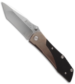 Kizer Cutlery Ki303 Tanto Liner Lock Knife Black G-10 (3.5