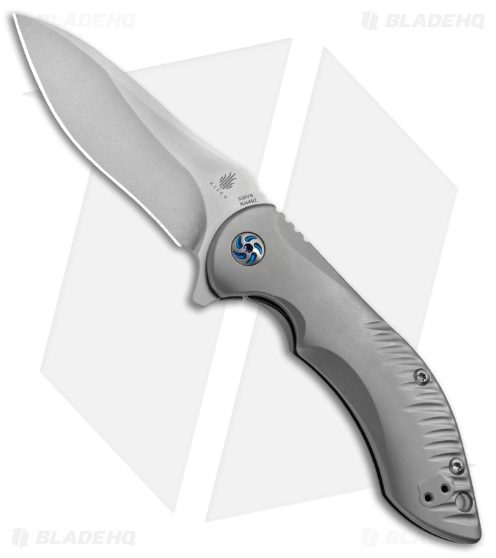 Kizer Alter Ego Frame Lock Flipper Knife Titanium (3.5" Stonewash) Ki4492