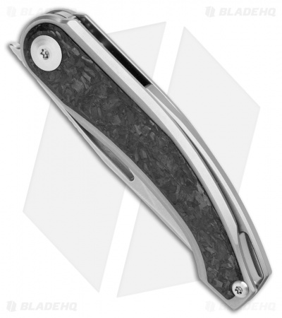 Kizer Apus Frame Lock Knife Carbon Fiber/Ti (3.03" Stonewash) Ki3554A1