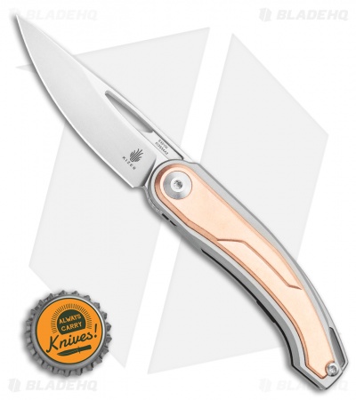 Kizer Apus Frame Lock Knife Copper/Ti (3.03" Stonewash) Ki3554A2
