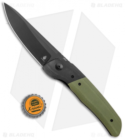 Kizer Arsenyan In-Yan Liner Lock Knife Green G-10 (3.9" Black) V4573