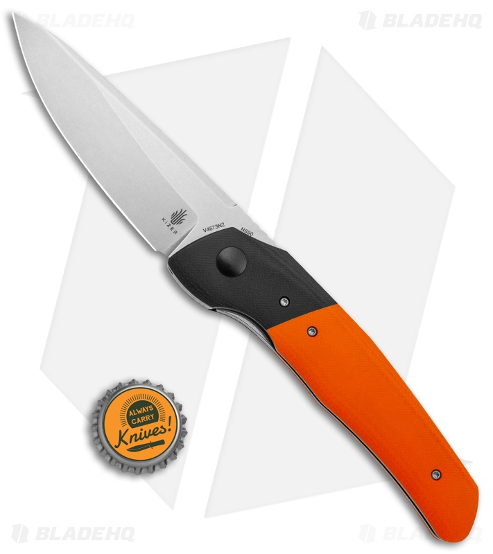 Kizer Arsenyan In-Yan Knife Orange/Black G-10 - Blade HQ