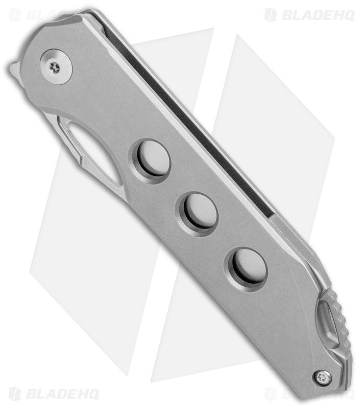 Kizer Assassin Frame Lock Front Flipper Knife Titanium 3 Hole