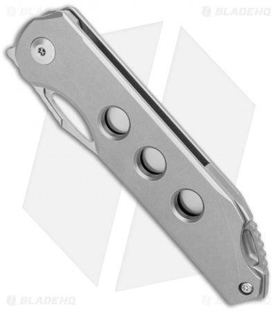 Kizer Assassin Frame Lock Front Flipper Knife Titanium 3 Hole (3.15" Satin) 