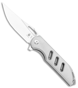 Kizer Assassin Frame Lock Flipper Knife Titanium (3.15" Satin) Ki3549