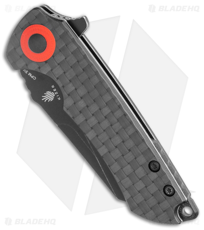 Kizer CK Knifeworks Mini Critical Liner Lock Knife Carbon Fiber (3" Black)