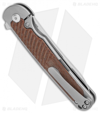 Kizer Clutch Frame Lock Knife Brown Micarta (3.39" Satin) Ki4556A1