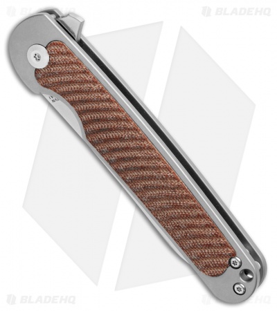 Kizer Clutch Frame Lock Knife Brown Micarta (3.39" Satin) Ki4556A1