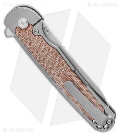 たきページ Kizer Clutch Frame Lock Knife Natural Micarta (3.39