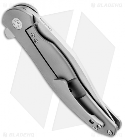Kizer Cucchiara Compadre Frame Lock Knife Titanium (4.125" Satin) Ki5465A1