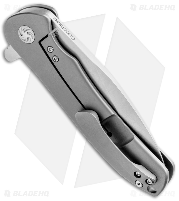 Kizer Cucchiara Hustler Flipper Knife Titanium (4.625" Stonewash) Ki5464A1