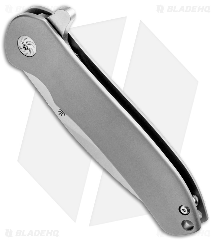 Kizer Cucchiara Hustler Flipper Knife Titanium (4.625" Stonewash) Ki5464A1
