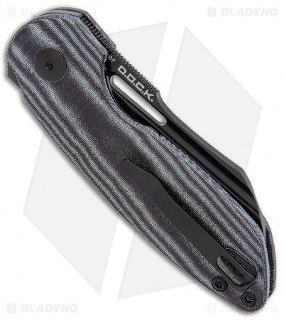Kizer D.O.C.K. October Liner Lock Knife Black Micarta (2.9" Black) KI3569-A