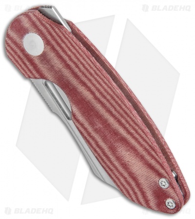 Kizer D.O.C.K. October Liner Lock Knife Red Micarta (2.9" Satin) V3569