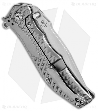 Kizer Darrel Ralph Gunhammer Bowie Frame Lock Knife (3.5" Stonewash) Ki4501A1