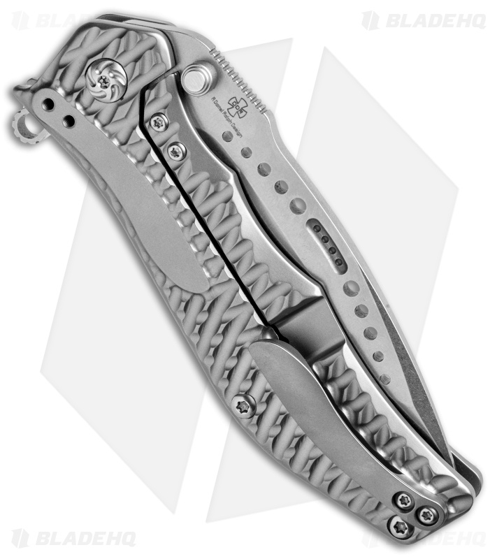 Kizer Darrel Ralph Gunhammer Radian Recurve Knife (3.5" Stonewash) Ki4501A2