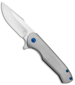 Kizer Degnan Kane Flipper Frame Lock Knife Titanium (3.75" Satin) Ki5467