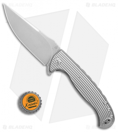 Kizer Diskin Toro Frame Lock Knife Titanium (3.8" Stonewash) Ki4503