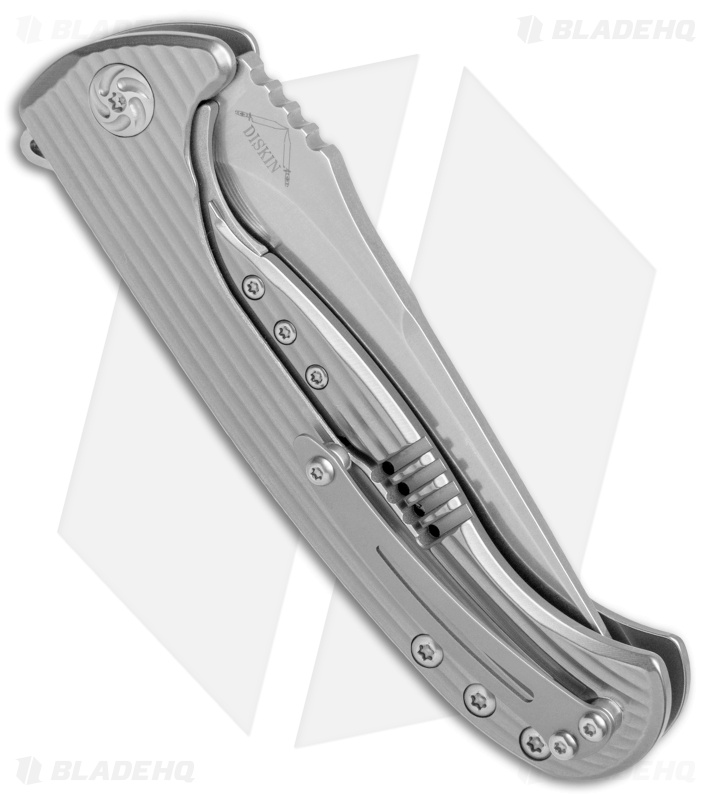 Kizer Diskin Toro Frame Lock Knife Titanium (3.8" Stonewash) Ki4503